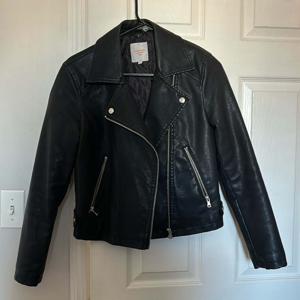 Faux leather jacket
